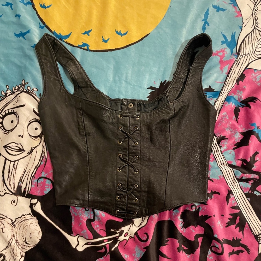 Genuine leather top